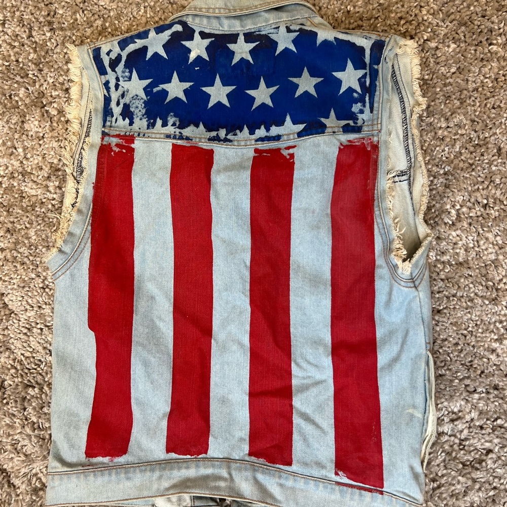 American flag vest